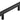Frelan Hardware - Hoxton Thaxted Cabinet Handles - No Plate - Bar - 96mm; #finish_black