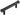 Frelan Hardware - Hoxton Thaxted Cabinet Handles - No Plate - Bar - 96mm; #finish_black