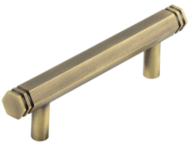 Frelan Hardware - Hoxton Nile Cabinet Handles - 96mm - No Plate; #finish_antique-brass