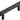 Frelan Hardware - Hoxton Nile Cabinet Handles - 96mm - No Plate; #finish_black
