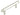 Frelan Hardware - Hoxton Nile Cabinet Handles - 96mm - No Plate; #finish_polished-nickel