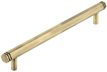 Frelan Hardware - Hoxton Nile Cabinet Handles - 224mm - No Plate; #finish_antique-brass