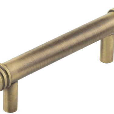 Frelan Hardware - Sturt Cabinet Handles - No Backplate - Bar - 96mm; #finish_antique-brass