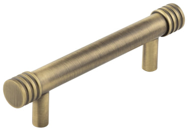 Frelan Hardware - Sturt Cabinet Handles - No Backplate - Bar - 96mm; #finish_antique-brass