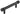 Frelan Hardware - Sturt Cabinet Handles - No Backplate - Bar - 96mm; #finish_black