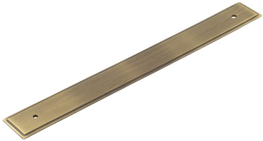 Frelan Hardware - Hoxton Rushton Cabinet Handle Backplates - 268mm x 30mm; #finish_antique-brass
