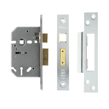 Jedo 3 Lever Sash Lock - 76mm - 57mm Backset