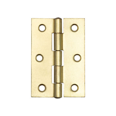 Frelan Hardware - Steel Plain Bearing Butt Hinges - 76mm x 50mm; #finish_polished-brass
