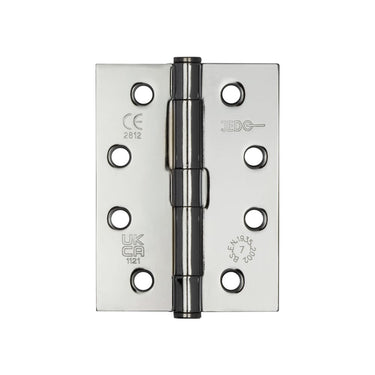 Frelan Hardware - Steel Heavy Dury Button Tip Hinges - Grade 11 - 102mm x 76mm; #finish_polished-chrome
