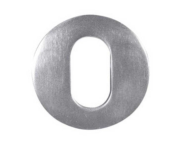 Frelan Hardware - Raised Aluminium Escutcheon - 50mm x 10mm - Oval Profile; #finish_satin-anodised-aluminium