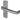 Frelan Hardware - Round Bar Aluminium Door Handles - Pair - Latch; #finish_satin-anodised-aluminium
