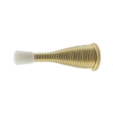 Frelan Hardware - Jedo Wall Mounted Spring Door Stop - 78mm; #finish_polished-brass