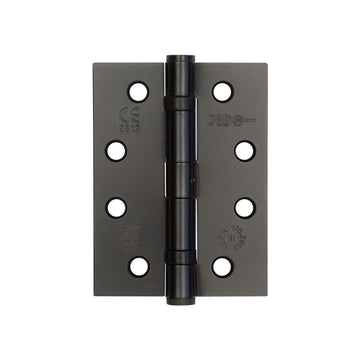 Frelan Hardware - Steel Ball Bearing Hinges - Grade 11 - 102mm x 76mm; #finish_black