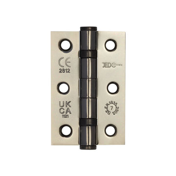 Frelan Hardware - Steel Ball Bearing Hinges - Grade 7 - 76mm x 50mm; #finish_black-nickel
