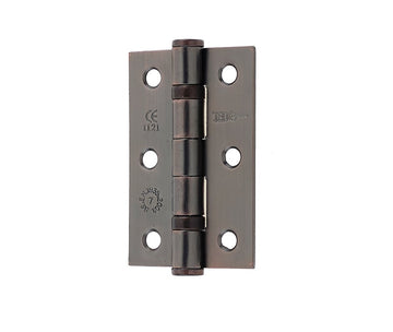 Frelan Hardware - Steel Ball Bearing Hinges - Grade 7 - 76mm x 50mm; #finish_bronze