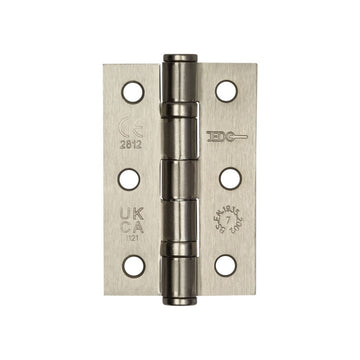 Frelan Hardware - Steel Ball Bearing Hinges - Grade 7 - 76mm x 50mm; #finish_satin-nickel