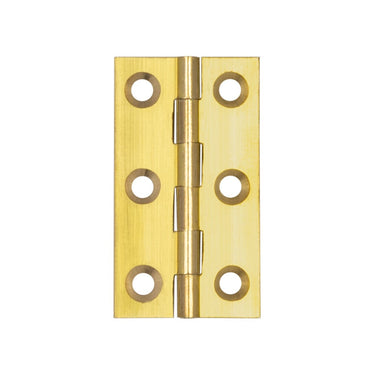 Frelan Hardware - Plain Butt Hinges - 51mm x 28mm; #finish_polished-brass