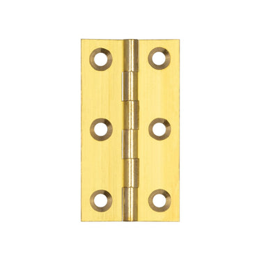 Frelan Hardware - Plain Butt Hinges - 63mm x 35mm; #finish_polished-brass