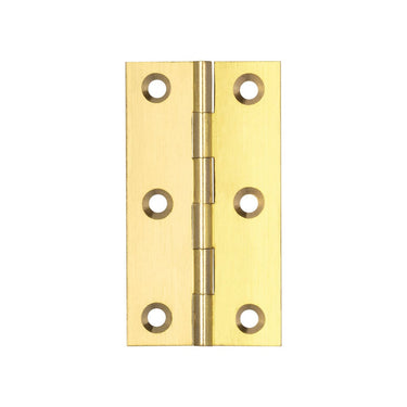 Frelan Hardware - Plain Butt Hinges - 76mm x 42mm; #finish_polished-brass