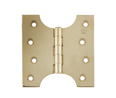 Frelan Hardware - Budget Parliament Hinges - 102mm x 100mm; #finish_polished-brass