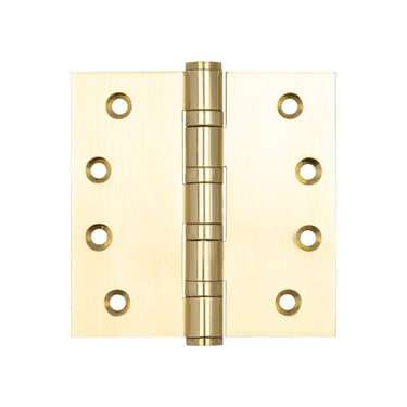 Frelan Hardware - Large Ball Bearing Hinges - 102mm x 102mm; #finish_polished-brass