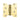 Frelan Hardware - Stainless Steel Ball Bearing Parliament Hinges - 102mm x 102mm; #finish_polished-brass