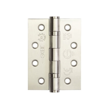 Frelan Hardware - Certifire Stainless Steel Ball Bearing Hinges - Grade 13 - 102mm x 76mm; #finish_satin-stainless-steel