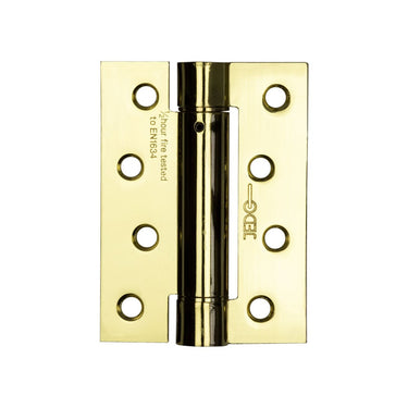 Frelan Hardware - Jedo Steel Single Action Hinges - 102mm x 76mm; #finish_polished-brass