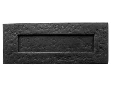 Frelan Hardware - Antique Plain Letterplates - 260mm x 80mm; #finish_black