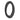 Frelan Hardware - Antique Door Numerals - 0; #finish_black