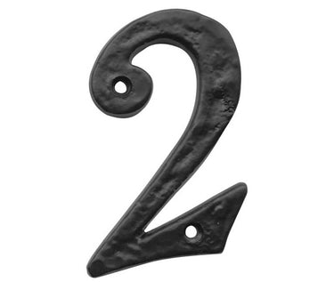 Frelan Hardware - Antique Door Numerals - 2; #finish_black