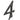 Frelan Hardware - Antique Door Numerals - 4; #finish_black