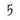 Frelan Hardware - Antique Door Numerals - 5; #finish_black