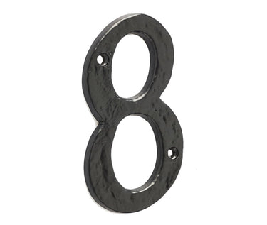 Frelan Hardware - Antique Door Numerals - 8; #finish_black
