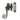 Frelan Hardware - Antique Range Locking Fasteners - Left Hand; #finish_black