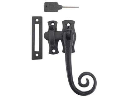 Frelan Hardware - Antique Range Locking Fasteners - Right Hand; #finish_black