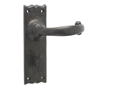 Frelan Hardware - Regal Suite Door Handles - Pair - Bathroom; #finish_black