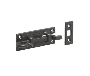 Frelan Hardware - Antique Necked Door Bolts - 100mm; #finish_black