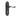 Frelan Hardware - Turnberry Suite Door Handles - Pair - Lock; #finish_black