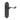 Frelan Hardware - Turnberry Suite Door Handles - Pair - Latch; #finish_black