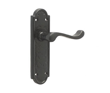 Frelan Hardware - Turnberry Suite Door Handles - Pair - Latch; #finish_black