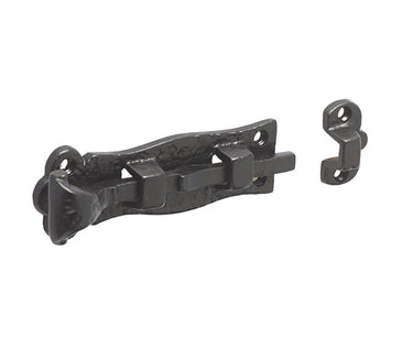 Frelan Hardware - Antique Straight Door Bolts - 125mm; #finish_black