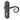 Frelan Hardware - Royal Suite Door Handles - Pair - Lock; #finish_black