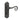 Frelan Hardware - Royal Suite Door Handles - Pair - Bathroom; #finish_black