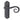 Frelan Hardware - Royal Suite Door Handles - Pair - Latch; #finish_black