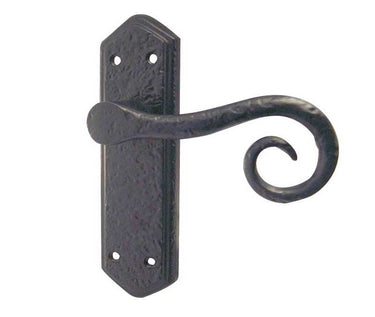Frelan Hardware - Royal Suite Door Handles - Pair - Latch; #finish_black