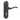 Frelan Hardware - Wentworth Suite Door Handles - Pair - Lock; #finish_black