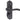 Frelan Hardware - Wentworth Suite Door Handles - Pair - Bathroom; #finish_black