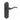 Frelan Hardware - Wentworth Suite Door Handles - Pair - Latch; #finish_black