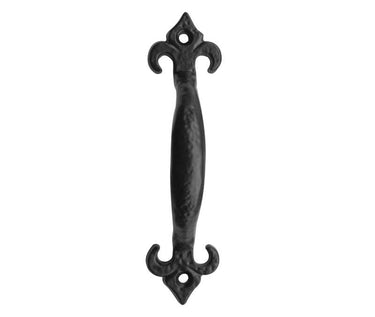 Frelan Hardware - Fleur De Lys Cabinet Pull Handles - 230mm; #finish_black